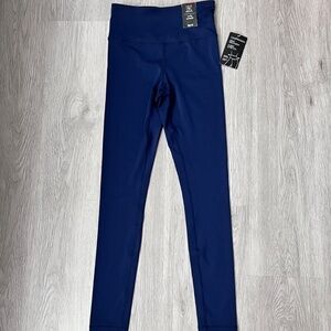 Jenni Women's High Waist Compression-Waist Cropped Leggings in Blue, XS